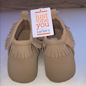 Carter’s Tan Moccasins - Size 3-6Months